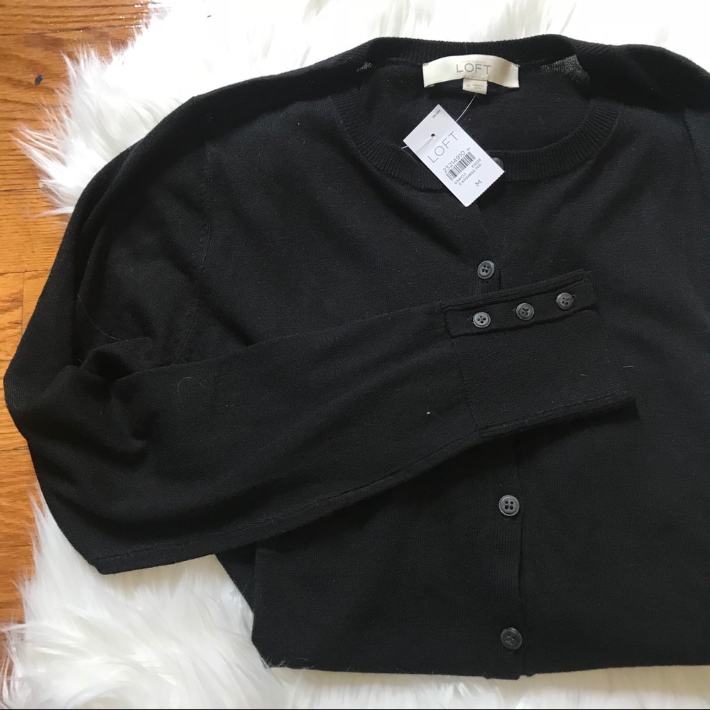 ⚡️Flash Sale!⚡️NWT LOFT Black Cardigan